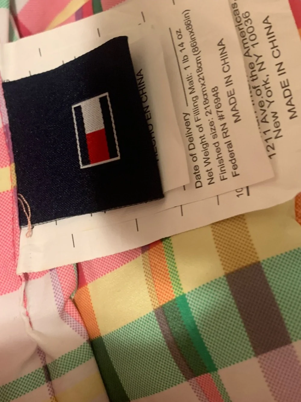 Tommy Hilfiger Multicolor Plaid Jacket - Pink, Green, Yellow